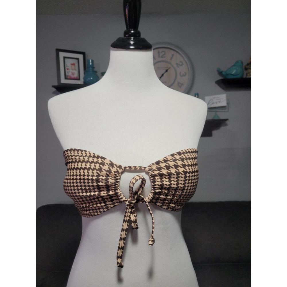 NWOT Bikini Tube top size small Brown